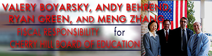 Click here to go to the hompage for the candidates for The Cherry Hill Board of Education April 27th 2011